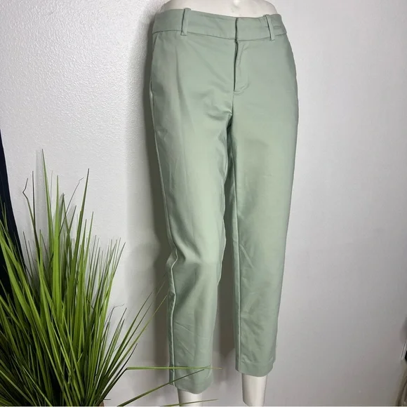 A New Day Sea-foam Green Stretch Ankle Crop Pants 2 - Picture 4 of 16